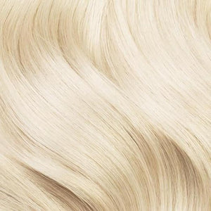 Luxy 100% Remy Human Hair Extensions for Thin Hair Thinning Hair Fill-Ins ? 6 Seamless Wefts Multi-Dimensional Color Blend - Natural-Looking Volume &amp Coverage 80 grams 16 Platinum Blonde Thinning