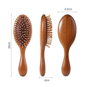 NALoRa Women Mens Wood Massage Hairbrush Scalp Massagers Hair Brushes Air Cushion Hair Combs Hair Massage Tools Care Styling Tools