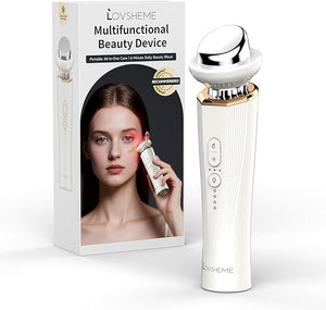 Radiant Renewal Skincare Wand ? HD-44 Face &amp Eye Massager for Depuffing Dark Circles and Glowing Skin | Heat &amp Cooling Therapy Facial Roller Eye Care Tool for Women