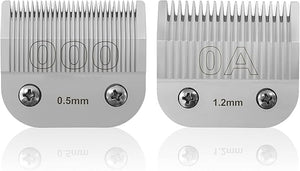 Professional Detachable Replacement Ceramic Blades setcompatible with oster Classic 76/Star-Teq/Power-Teq andi A*dis AGCBDCBGCMBG Series Clippers (size 000+0A)