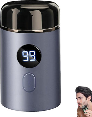 Hipinference Shavers, Mini Portable Electric Shaver, Turbo Blades Ipx7 Waterproof Trimmer, Led Display USB Fast Charging Shaver, Wet Dry Painless Shaving for Face and Body (Blue)