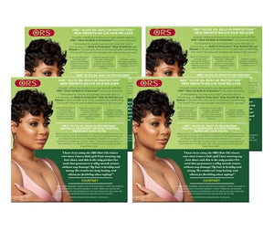 ORS Olive Oil Built In Protection New Growth No-Lye Hair Relaxer Normal Strength (Pack of 4)