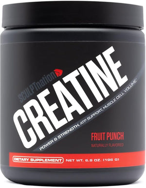 Sculpt Nation by V Shred Creatine - Premium Creatine Monohydrate Powder to Support Muscles Energy and Brain Function Fruit Punch Flavored Creatine - 30 Servings