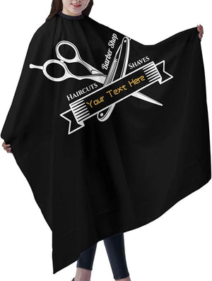 Custom Cool Barbershop Haircuts Shaves Barber Cape Personalized With Your Own Text Name Salon Haircut Apron Customized Unisex Hair Cutting Hairdressing Cape for Men