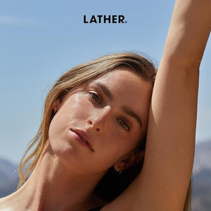 LATHER Toning Eye Gel With Peptides - Hydrating Under-Eye Gel - Cool &amp Firm Puffy Eyes Under Eye Bags Crows Feet &amp Dark Circles - 0.5 Fl Oz