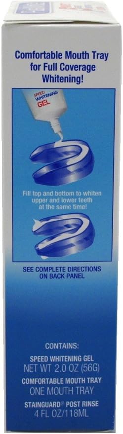 Plus White 5 Minute Speed Whitening System ? Fast &amp; Effective Teeth Whitening Gel &amp; Professional Dental Tray &amp; Dental Whitening Rinse - 2 Pack