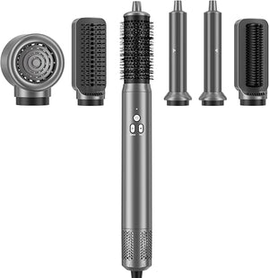 AOMEES Professional Hot Air Styler &amp Drying System 6 in 1 Powerful Hair Dryer Brush ? Styling Without Heat Damage with Air Curler Hair Dryer Volumizer Hair Straightener Smooth Comb