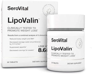 Serovital LipoValin Clinically Validated Weight Loss Pills for Women ? Diet Pill, Appetite Suppressant, Stimulant-Free Weight Loss Supplement - 30 Count