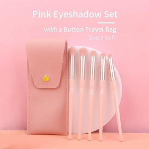 Pink Portable Eye Shadow Brush Set Vegan Eyeshadow Brushes Set Small Nose Contour Brush Diamond Eyeshadow Brush Eyeshadow Blending Brush Colorful Eye Makeup Brushes Set Professional.