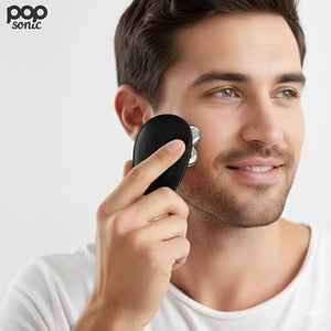Pop Sonic 5-Head Electric Shaver Kit - Unisex (Black) Shaver for Face, Head &amp; Body - Smooth, Waterproof USB Rechargeable Trimmer with 360-Degree Precision Cut Heads for Men &amp; Women