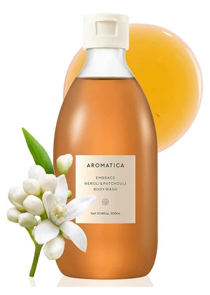 AROMATICA Embrace Body Wash Neroli &amp; Patchouli 10.14fl.oz./300ml - Floral Body Wash for Women | Relaxing Your Body &amp; Mind | Vegan, Sulfate Free