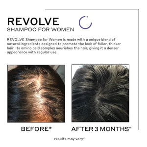 ZENAGEN Revolve Women's Thickening Shampoo | Supports Appearance of Fuller, Healthier-Looking Hair, Developed for Fine &amp; Visibly Thinning Hair, Plant-Based, Color-Safe, 5-Minute Treatment
