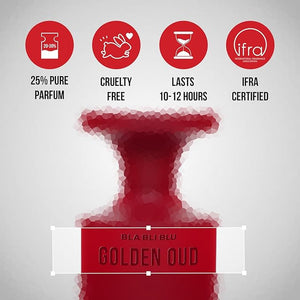 BLABLiBLU Golden Oud Unisex perfumes for women &amp men|100ml Long-Lasting womens Fragrance - A Notch above EDP EDT &amp EDC|Perfume For Man &amp Womens perfume|Oud Saffron &amp Musk Notes| wome