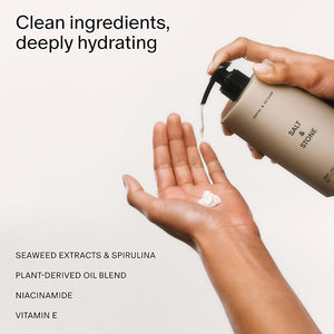 Salt &amp Stone Body Lotion for Women &amp Men| Scented Daily Body Lotion | Hydrates Nourishes &amp Softens Skin | Restores Dry Skin | Fast-Absorbing | Cruelty-Free &amp Vegan (450 ml) (Santal &a