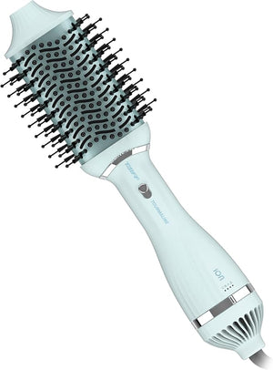 Taiff - Blow Dryer Brush | 2-in-1 Volumizing Hot Air Brush with Ion &amp; Tourmaline Technology | 1200W DC Motor for Fast Drying &amp; Styling | Detachable Head, Advanced Bristles, Monovolt Safety