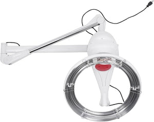 Wall Mount Hair Processing Machine 950W - 360¡Æ Rotating Heating System with Adjustable Arm 104-140¡ÆF &amp 60 Min Timer for Perming Coloring Treatment in Salon &amp Home Use (White)
