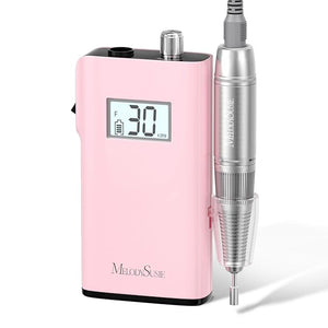 MelodySusie Entry-Level Clip-On Cordless Nail Drill SC320H 30000RPM Popular Classic E-File with LCD Display for Manicure Shaping &amp Gel Removal Perfect for Training Nail Art Practice &amp Home
