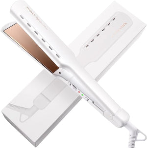 ROSILY Nano Titanium Flat Iron | 1.75 Inch Wide Hair Straightener Dual Voltage 100-240V Adjustable Temperature Suitable for All Hair Type Instant Heat Up