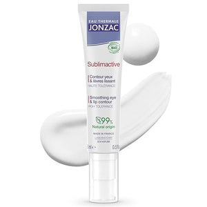 JONZAC Eau Thermale Sublimactive Organic Anti-Aging Eye &amp Lip Contour Cream - Reduces Fine Lines and Puffy Eyes - Dark Circles Reduced - Natural Skin Care - 0.5 fl oz