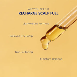 Recharge Scalp Treatment | Dry, Flaky, Itchy Scalp Relief | Exfoliating Leave-On Serum with Salicylic Acid + Ginseng | Lightweight, Hydrating, Non-Greasy | 1 fl oz
