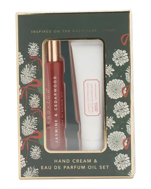 Sand and Fog 2pc Jasmine And Cedarwood Hand Cream And Eau De Parfum Set