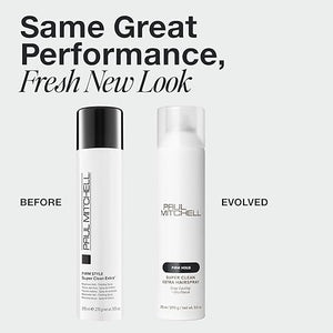 Paul Mitchell Super Clean Extra Hairspray Long-Lasting Firm Hold + Dry Finish For All Hair Types 9.5 oz