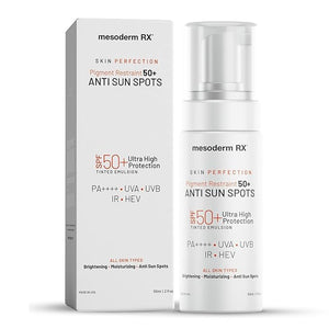 Pigment Restraint Anti Sun Spots Ultra High Protection Pigment Control-Protects Skin against Blue Light UVB UVA HEV IR-Facial Sunblock 50ml