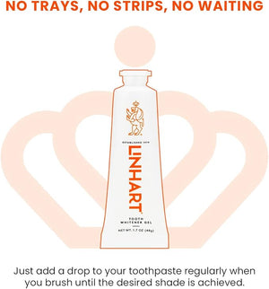 LINHART Teeth Whitener Gel with Hydrogen Peroxide Tooth Whitener for Sensitive and Normal Teeth - No Sensitivity Effective Whitens Teeth with 50% More Strength
