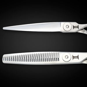 Hair Scissors Set Includes Cutting and Thinning Shears for Hairdressers and Barbers - 6 Inches - Japan VG10 Stainless Steel is Perfect For Wet or Dry Hair - Designed by Saki Shears