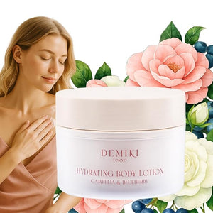 DEMIKI Body Lotion Moisturizer Skin Care with Squalane and Amino Acids - Japanese Body Lotion for Women Beauty &amp Personal Care Body Cream Perfume Moisturizer Skincare for Dry Skin 7.12fl.oz