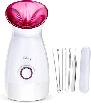 Facial Steamer Large 3-in-1, Towel Warmer &amp; Humidifier Mode, Nano-Ionic Face Steamer with Skin Care Tools, Facial Pores Deep Cleaning, Warm Mist Home Sauna Spa for Women, Birthday Gifts