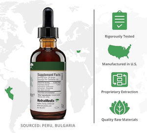 NutraMedix Burbur-Pinella Brain Health Supplements for Adults - Combat Brain Fog &amp Promote Nerve Support - Aid A Healthy Full Body Detox Cleanse - Bioavailable Liquid Format (2 oz / 60 ml)