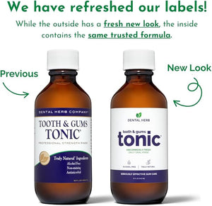 Tooth &amp Gums Tonic Herbal Oral Rinse with Essential Oils | Alcohol-Free Fluoride-Free Mouthwash | Plant-Based Oral Care | Soothe Gums &amp Freshen Breath Naturally | by Dental Herb Company | (2)