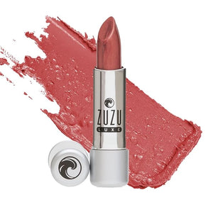 Zuzu Luxe Lip Color Lipstick (Lux - Copper Red/Warm Shimmer), Natural Lipstick, Paraben Free, Vegan, Gluten-free, Cruelty- free, Non GMO, 0.13 oz