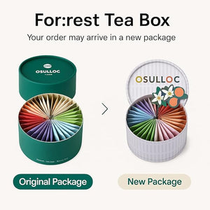 OSULLOC For:rest Tea Box (36 Count, 6 Types x 6ea,) Exquisite &amp; Unique Gift idea For Tea Lover, Variety Gift Box Sampler, 6 Unique Blended tea from Jeju Island