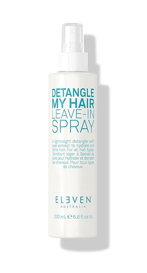 ELEVEN AUSTRALIA Detangle My Hair Leave In Conditioner Spray - Detangler Spray for Men &amp Women Curly &amp Straight Hair Care Products for Tangles Detangling Heat Protection Moisturizing