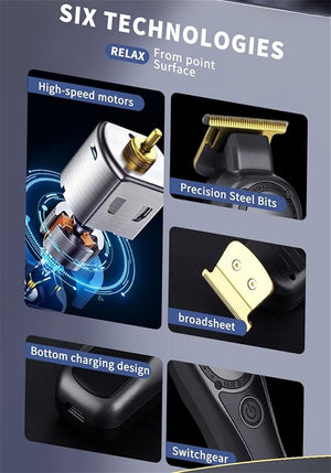 Electric Hair Clippers &amp Trimmer for Men Rechargeable Cordless Home Haircut &amp Grooming Kit for Men ? Electric Hair Clipper for Barbers Salon Home UseGreen