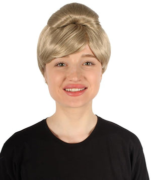 Women's Premium Bun Wig - Adjustable Capless Hair extensions with Realistic Synthetic Fibers - Multi-Color Elegant Bun Hairpiece for Halloween Cosplay and Everyday Wear Beige