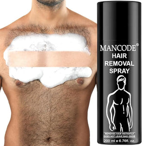 Generic MAN'S CODE Hair Removal Cream Spray 200ml for Men | Painless Hair Removal spray For Chest Back Legs &amp Under Arms | Itch &amp Irritation Free | Intimate Hygeine From Sweat Clear