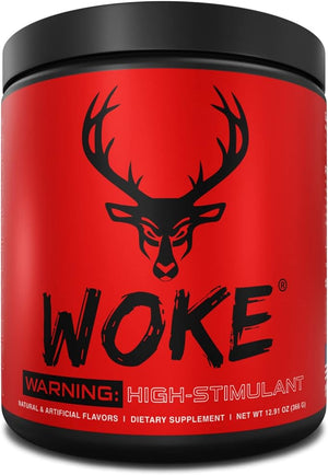 Bucked Up - Woke - HIGH STIM Pre Workout - Best Tasting - Focus Nootropic, Pump, Strength and Growth, 30 Servings (Grape)