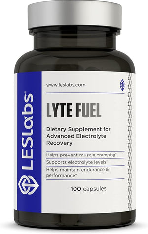 LES Labs Lyte Fuel ? Electrolyte Replacement Endurance Performance Muscle Cramping &amp Keto Support ? Magnesium Zinc Potassium &amp Chromium ? Non-GMO Supplement ? 100 Capsules