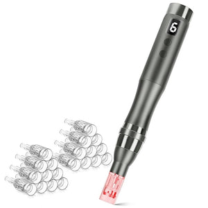 Microneedle Derma Roller Pen Microneedling Roller 0.25mm Dermabrasion Roller for Face Skin, Microneedle Micro Needle Roller 0.25mm for Men and Women Home Use