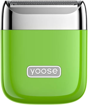 yoose Electric Razors for Women, IPX7 Alloy Body Bikini Trimmer for Women (USB-C, Trimmer Comb, Multi Shaving Modes), Portable Size, Cyber Green