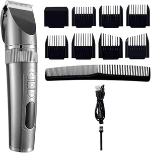 Mens Hair Clippers Professional Hair Clipper for Men Beard Trimmer Machine for Shaving Hair Trimmer Hair Cutting Machine Beard Trimmer Fast Charge(Gray)