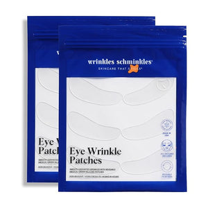 Wrinkles Schminkles Under Eye Wrinkle Patches | Smooth Eye Wrinkles Crows Feet &amp Dark Circles Overnight | 6 Pairs Reusable Medical Grade Silicone Patches