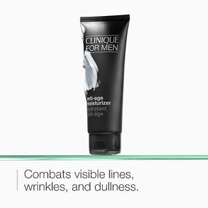 Clinique For Men Daily Anti-Age Face Moisturizer With Hyaluronic Acid Vitamin E + Glycerin | Combats Lines Wrinkles + Dullness | Hydrating + Brightening | Lightweight 3.4 Fl Oz