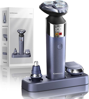 3 in 1 Electric Razor for MenCordless Electric ShaverMen's Grooming kit for BeardsideburnBody HairNose and Ear HairfaceWaterproofUSB-C ChargingMen's Gift