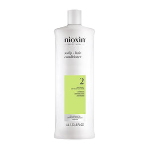 Nioxin System 2 Scalp + Hair Thickening Conditioner for Natural Hair with Progressed Thinning | Boost Hair Density with Niacinamide &amp Biotin | Refreshed Scalp with Healthy Shine