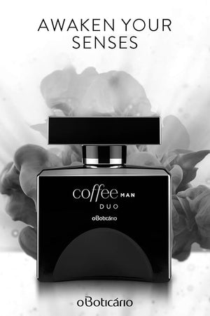 O BOTICARIO Coffee Duo Man Eau de Toilette Long Lasting Fragrance Cologne for Men Fresh Spice Scent 3.4 Ounce
