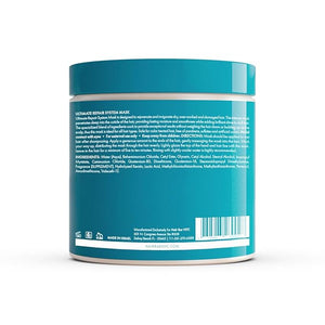 Hair Bar NYC Ultimate Hair Repair System Revival Hair Mask - Protein Repair Boost for Dry Damaged and Color Treated Hair Infused with Marine Keratin &amp Biotin 16.9oz 500ml